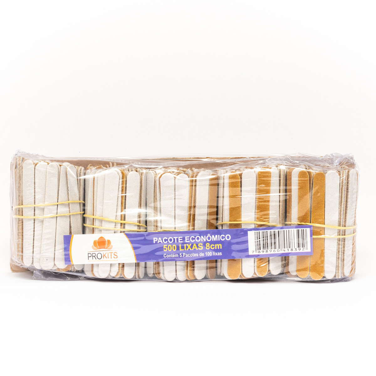 Lixa Tradicional 8cm Prokits - 500 unidades