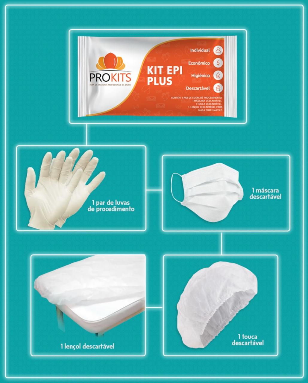 KIT EPI PLUS TAMANHO M PROKITS